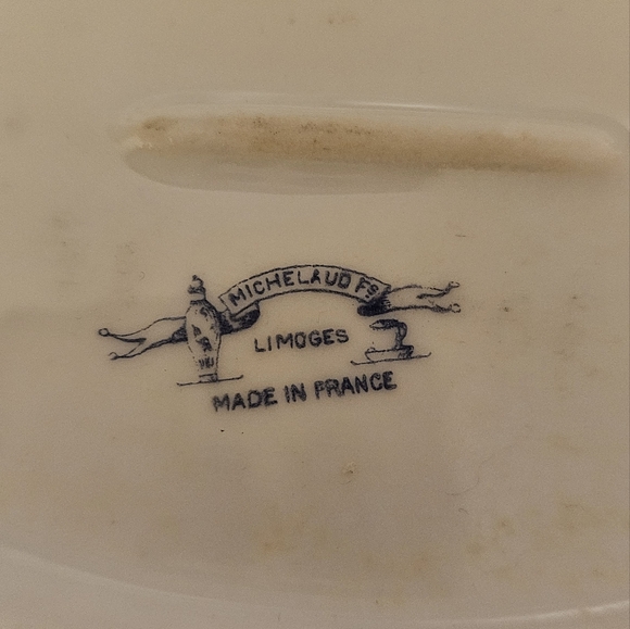 Vintage Michelaud Limoges Made in France 13 inch lidded serving dish - Picture 11 of 13